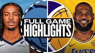 Game Recap: Lakers 116, Grizzlies 110