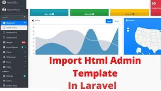 How To Import HTML Admin Template In Laravel Step By Step Tutorial