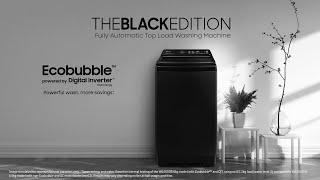 Ecobubble™ Fully Automatic Top Load Washing Machine | The Black Edition | Samsung