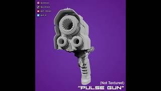 Concept "Pulse Gun": Textured and non-textured versions #shorts