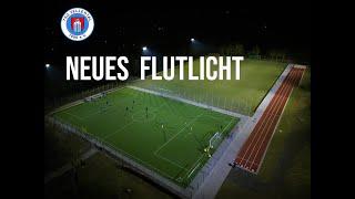 Das neue Flutlicht der TSG Zellertal