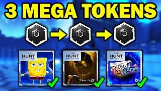 FIRST 3 MEGA TOKENS!! (tutorial) | The Hunt Mega Edition ROBLOX