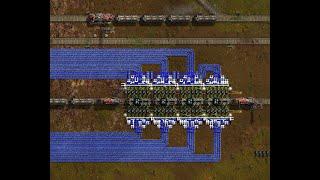 FACTORIO  -  Fast trains loading and unloading