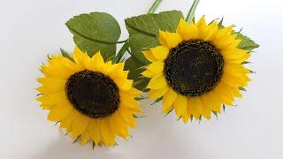 How To Make Sunflower Paper Flower / Paper Flower / Góc nhỏ Handmade