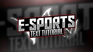 Tutorial E-Sports Text Style | How To Make E-Sports Text Style On Android