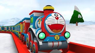 Doremon Cartoon Train for Kids - Toy Factory Toy Train Cartoon for Children doraemon