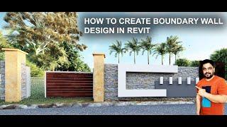 How to Create Boundary Wall Design in Revit