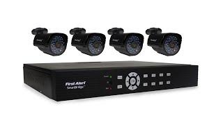 First Alert SmartBridge DVR Video Security System with 8 Channels and 4 Cameras (DCA8405-520)