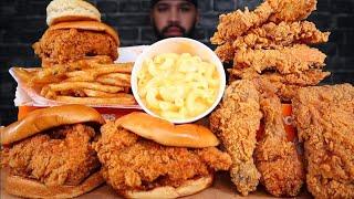 (ASMR  NO TALKING) POPEYES MUKBANG