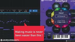 MONSTER OctaChord v1,INSTANT CHORD GENERATOR, No Music Theory Needed -2nd WIN KVR Dev Challenge 2023