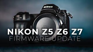 Nikon Z5, Z6, Z7 Firmware Update 2020