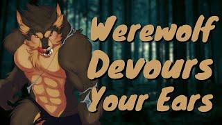 [Furry ASMR] Werewolf Devours Your Ears in the Woods | Ambience Sound, Sniffing, Ear Noms, Licks...