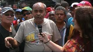 Ex-Coca Cola Workers demonstrate - Venezuela Part 1/2