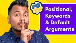 Python Arguments in Functions (Positional, Keywords & Default Arguments) #13