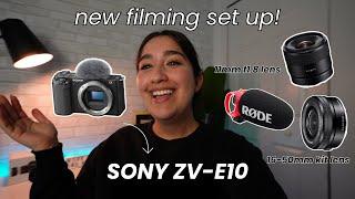 NEW CAMERA UNBOXING! | Sony ZV-E10 | first impressions, accessories haul & sample shots