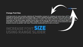 How to Increase Font Size Using Range Slider  In Javascript | Increase Font Size Using Javascript