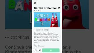 ￼Как попасть в роблоксе в Garten of banban 2 и Garten of banban 3 с помощью Garten of banban 1