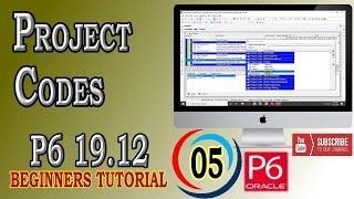 How to Create and Assign Project Codes| Primavera P6 |19.12 | Beginners Tutorial