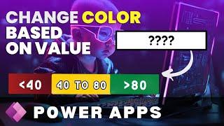 CHANGING COLORS DYNAMICALLY in Power Apps? Conditional formulas in Power Apps - Beginners Tutorial