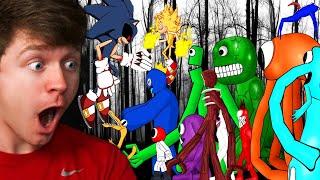 SONIC.EXE vs GARTEN OF BANBAN vs RAINBOW FRIENDS! (Reaction)