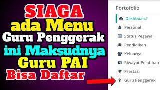 Menu Guru Penggerak di SIAGA