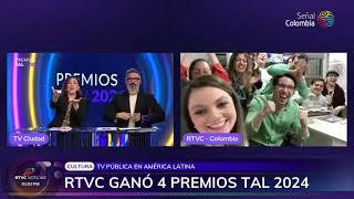 RTVC ganador de CUATRO premios TAL que premian lo mejor de la televisión pública en LATAM