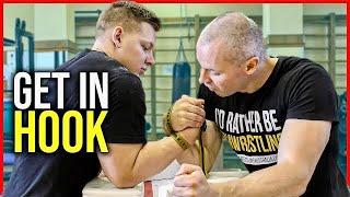 ARM WRESTLING TECHNIQUES HOW TO GET IN HOOK