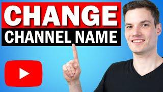 How to Change YouTube Channel Name
