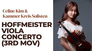 Hoffmeister Viola Concerto - Third Movement - Celine Kim (15 yrs) with Kammer Kreis Solisten