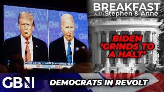 WATCH: Biden 'grinds to a HALT' at LIVE Trump debate prompting PANICKED Democrats to consider COUP
