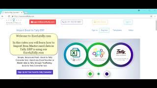 Excel to Tally  - Import Item Master Data to Tally Using Excel4Tally.com - Try Free