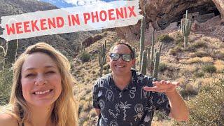 PHOENIX ARIZONA in WINTER - WEEKEND TRAVEL VLOG #travelvlog