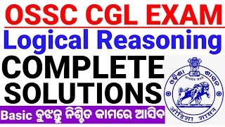 Logical Reasoning Solutions|OSSC CGL Reasoning Questions|Understand from Basic|Reasoning Questions|