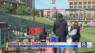 Frontier Field welcomes fans as a restaurant during COVID-19 pandemic