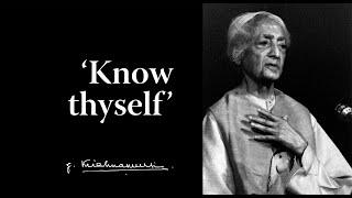 'Know Thyself' | Krishnamurti & Eric Robson