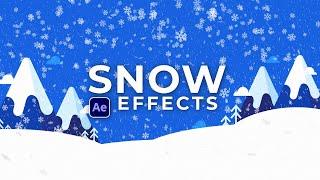 3 Snow Effects For Winter Motion Graphics in After Effects