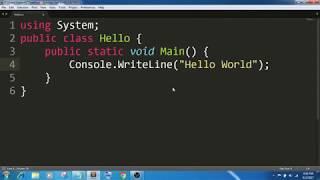 How to create and run C# program using CMD