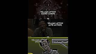 William Afton (game canon) vs William Afton (live action) vs William Afton (novel)