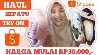 HAUL SEPATU SHOPEE MURAH BANGET | REVIEW SEPATU MURAH DI SHOPEE