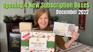 Opening 4 New Subscription Boxes | December 2022 | First Glances and Second Chances