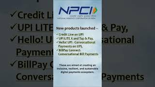 RBI, NPCI introduce credit lines on UPI at Global Fintech Fest 2023 #currentaffairs#shorts#ytshorts