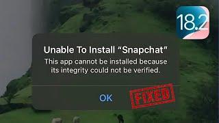 Fix “App Cannot Be Installed: Integrity Could Not Be Verified” | New Update 2025