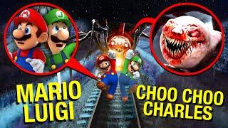 DRONE CATCHES MARIO & LUIGI VS CHOO CHOO CHARLES IN REAL LIFE!! *THE SUPER MARIO BROS NEED HELP*