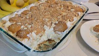 EASY BANANA PUDDING | No Cooking and No Baking.