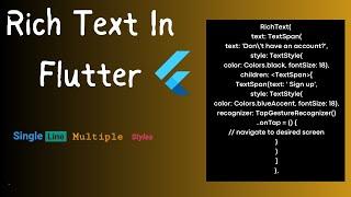 Mastering Rich Text in Flutter: A Comprehensive Guide