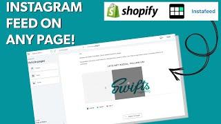 Add Instagram Feed to ANY Shopify page!