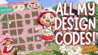 ALL of the codes used on my Strawberry Shortcake island! ACNH | Animal Crossing New Horizons