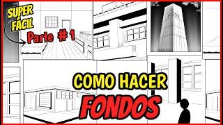 COMO DIBUJAR FONDOS DE MANGA O COMIC (PERSPECTIVA, PUNTOS DE FUGA)