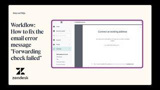 Workflow: How to fix the email error message "Forwarding check failed"