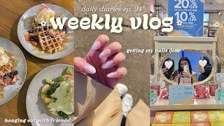 daily diaries ep.24  going out, new nails, what i eat, trying to be productive ft. edrawmind
